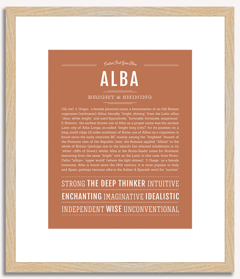 Alba | Name Art Print