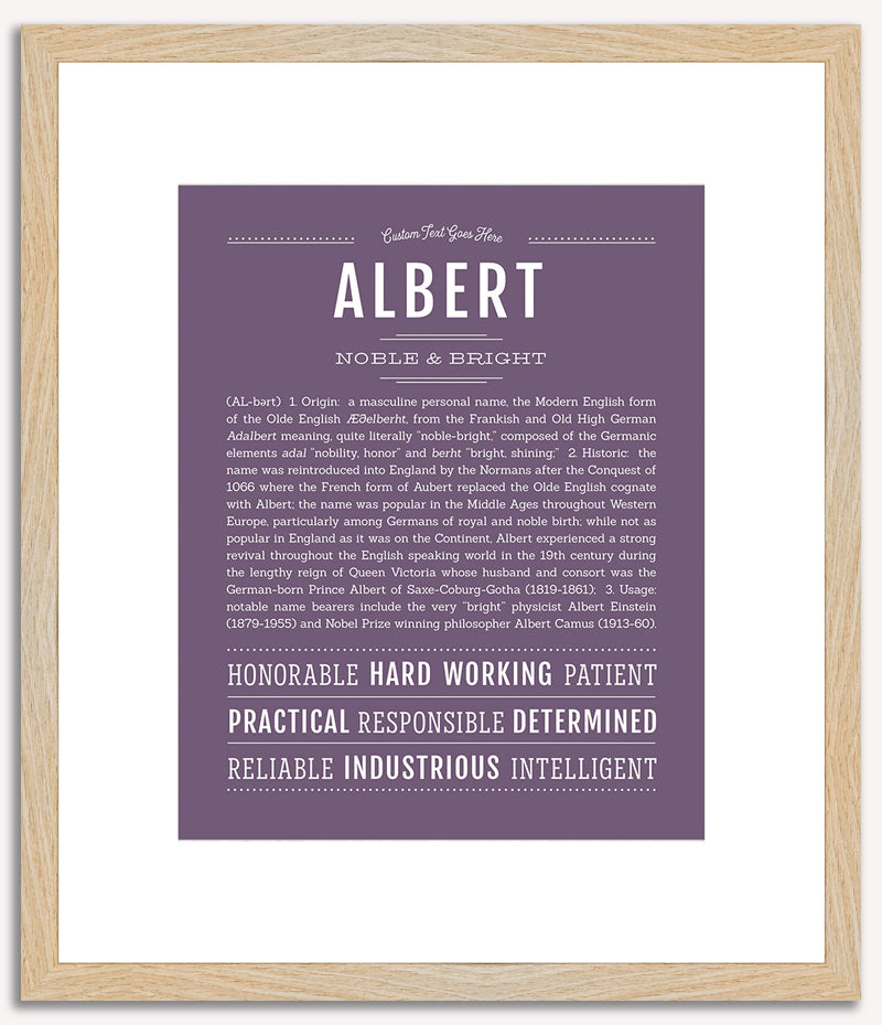 Albert | Name Art Print