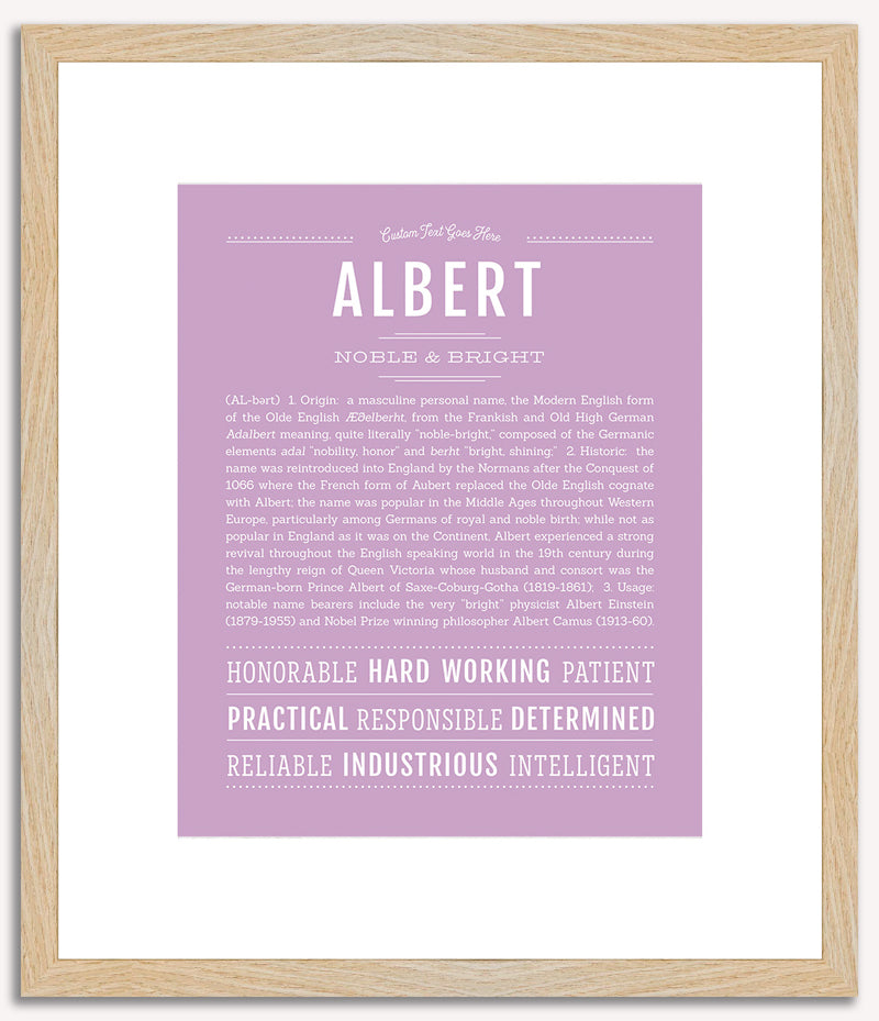 Albert | Name Art Print