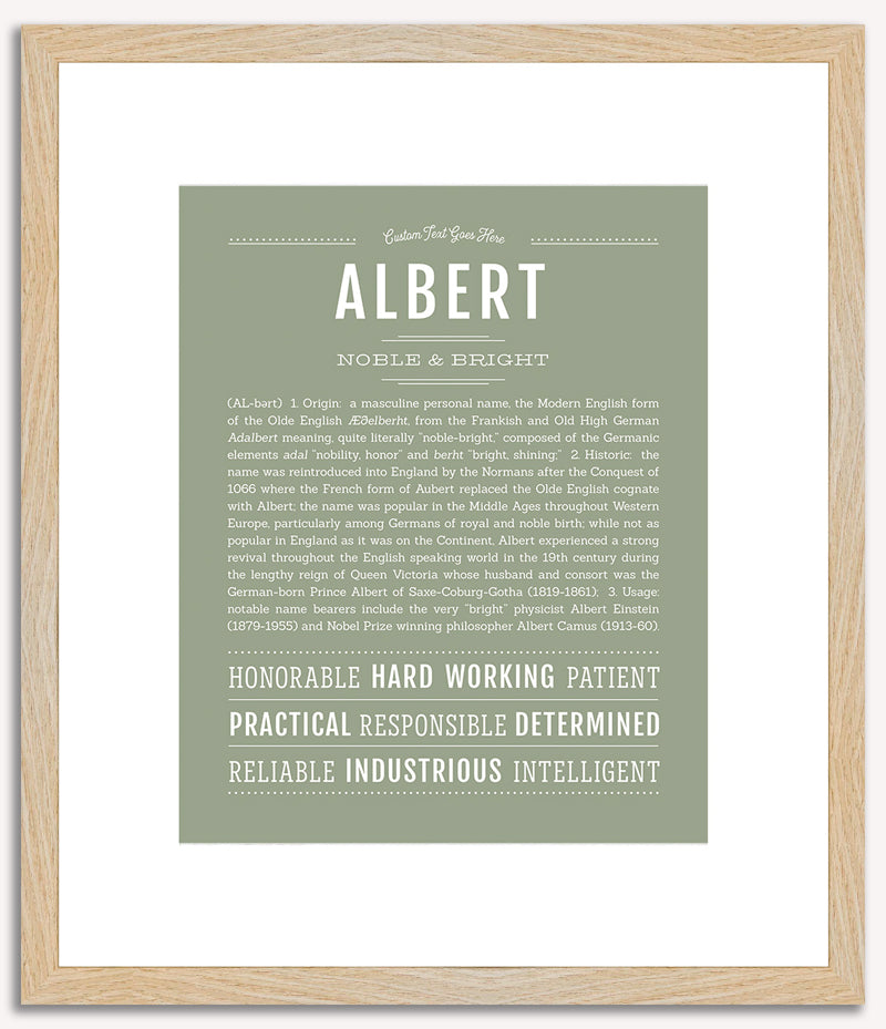 Albert | Name Art Print