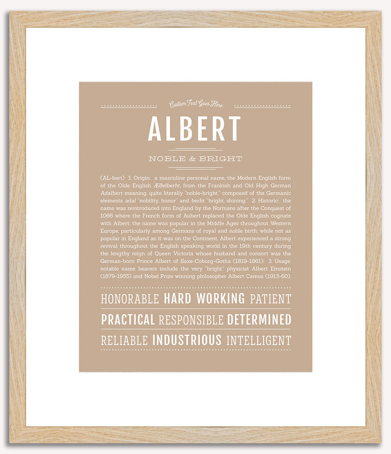 Albert | Name Art Print