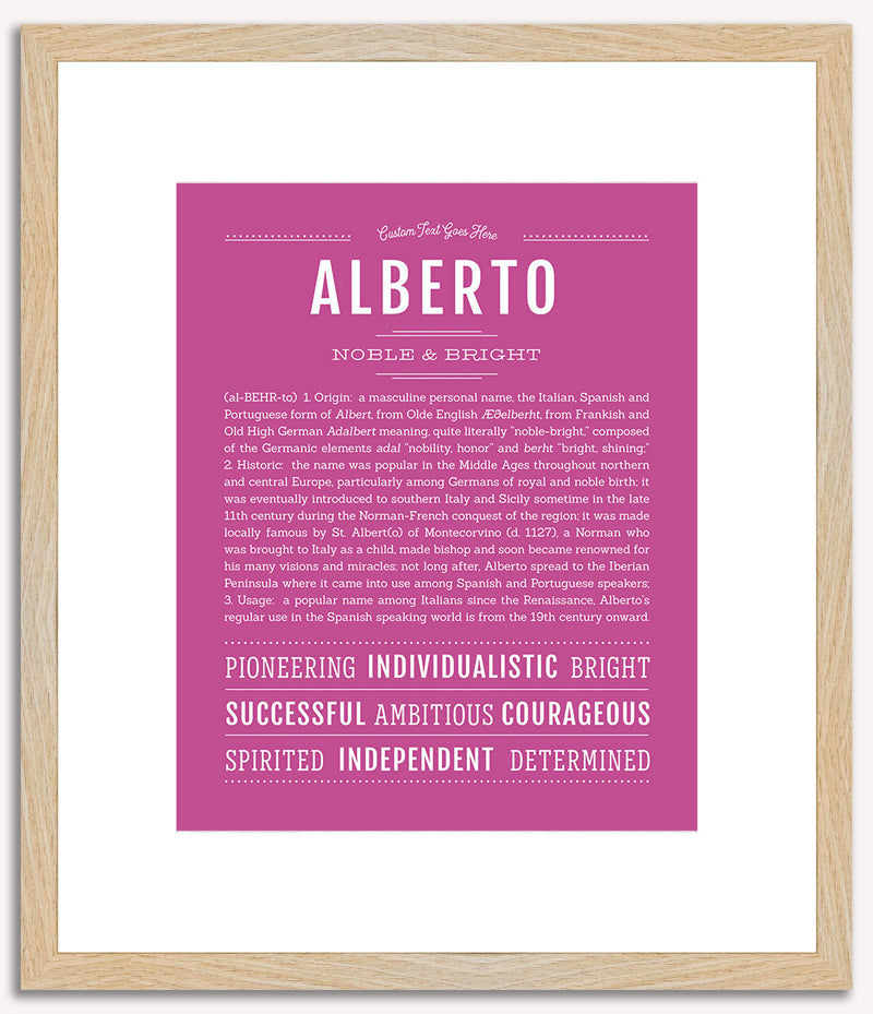 Alberto | Name Art Print