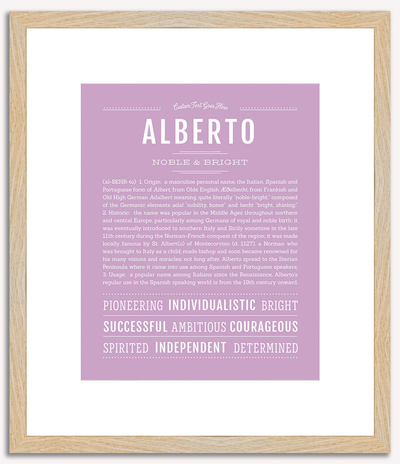 Alberto | Name Art Print