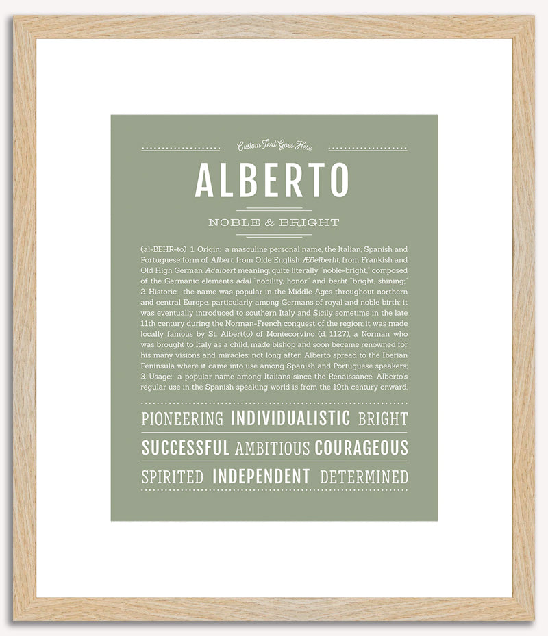 Alberto | Name Art Print