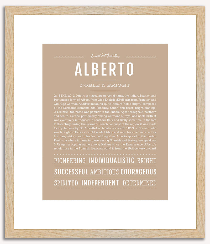 Alberto | Name Art Print