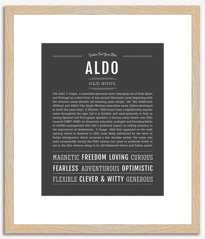 Aldo | Name Art Print