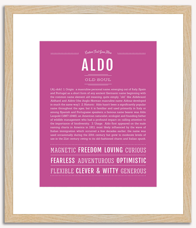 Aldo | Name Art Print