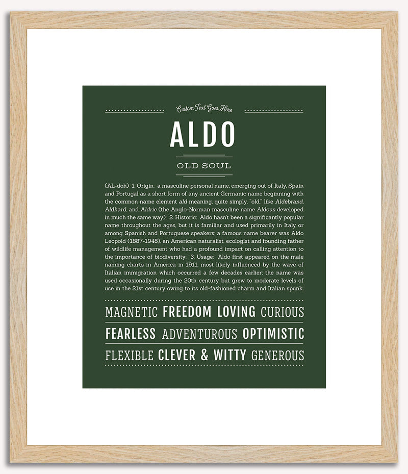 Aldo | Name Art Print