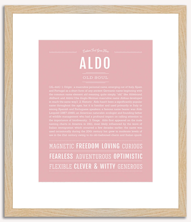 Aldo | Name Art Print