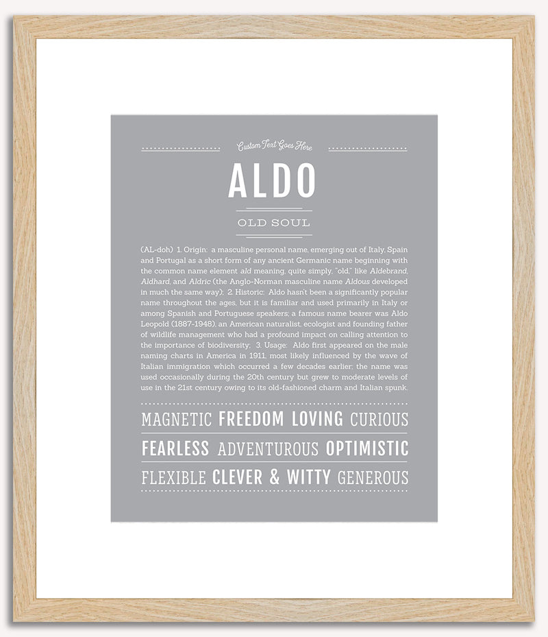 Aldo | Name Art Print