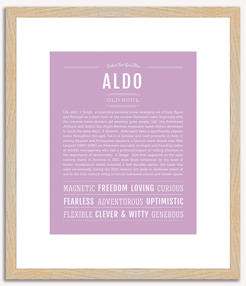 Aldo | Name Art Print