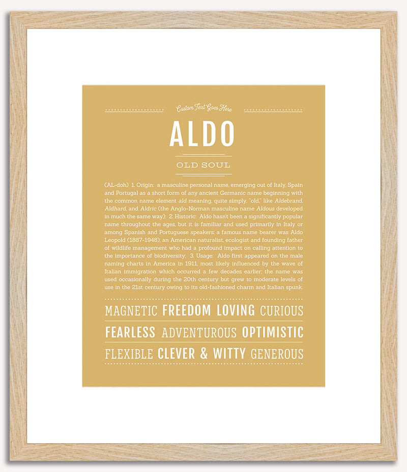 Aldo | Name Art Print