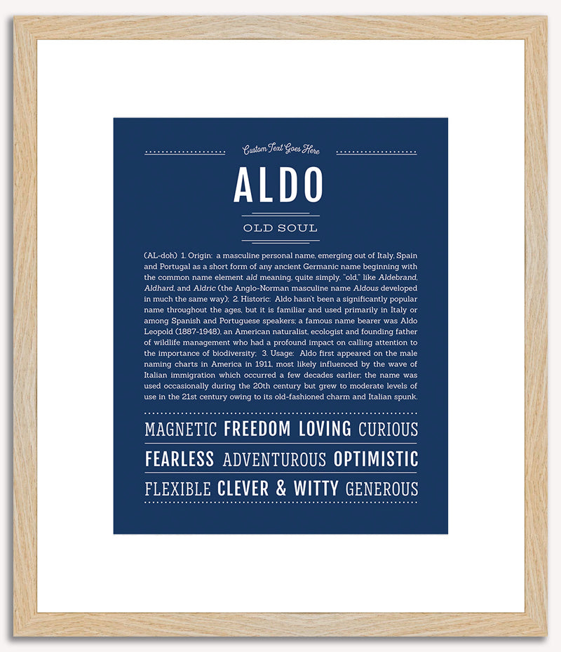 Aldo | Name Art Print