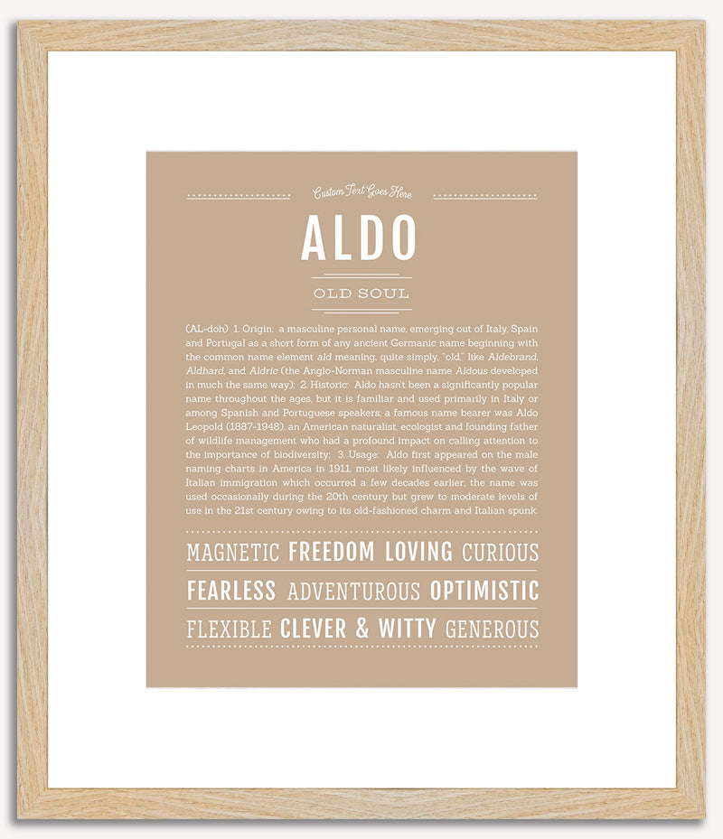 Aldo | Name Art Print