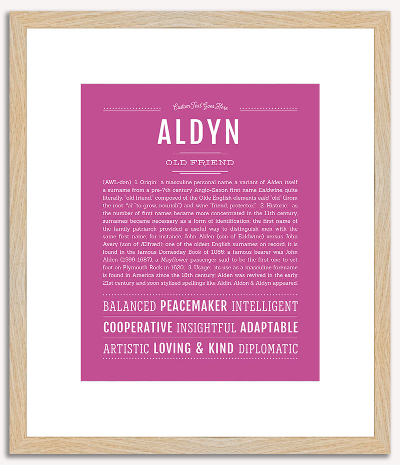 Aldyn | Name Art Print