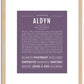 Aldyn | Name Art Print