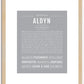 Aldyn | Name Art Print