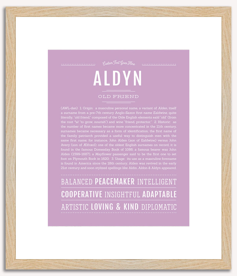 Aldyn | Name Art Print