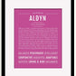 Frame Options | Dark Pink | Black Frame, Matted