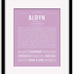 Frame Options | Lilac | Black Frame, Matted