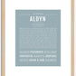 Aldyn | Name Art Print