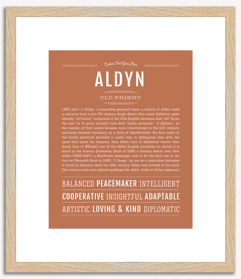 Aldyn | Name Art Print