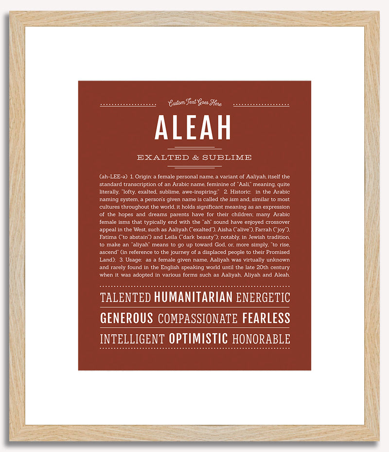 Aleah | Name Art Print