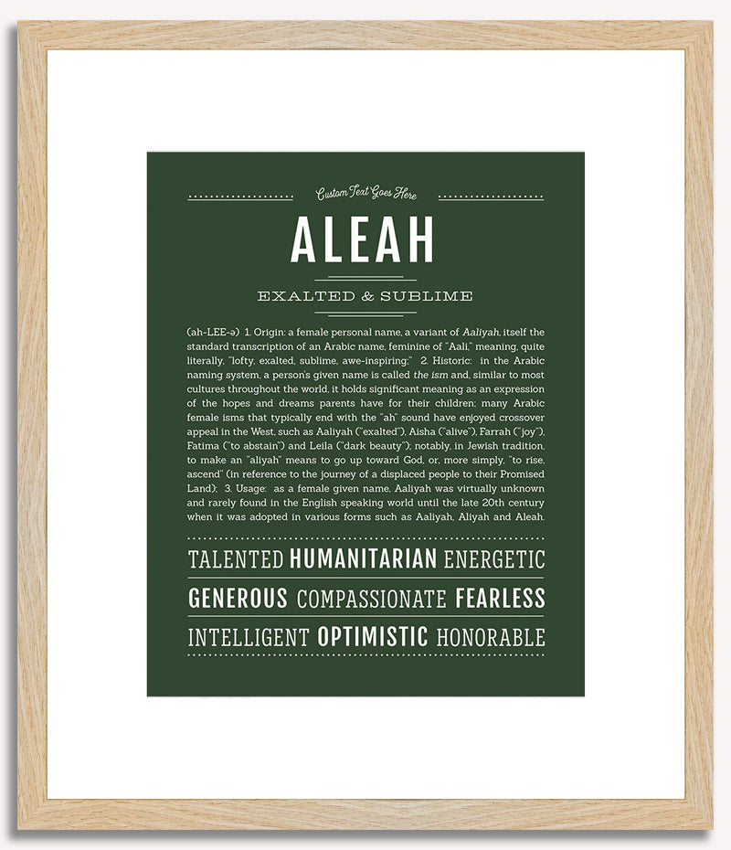 Aleah | Name Art Print