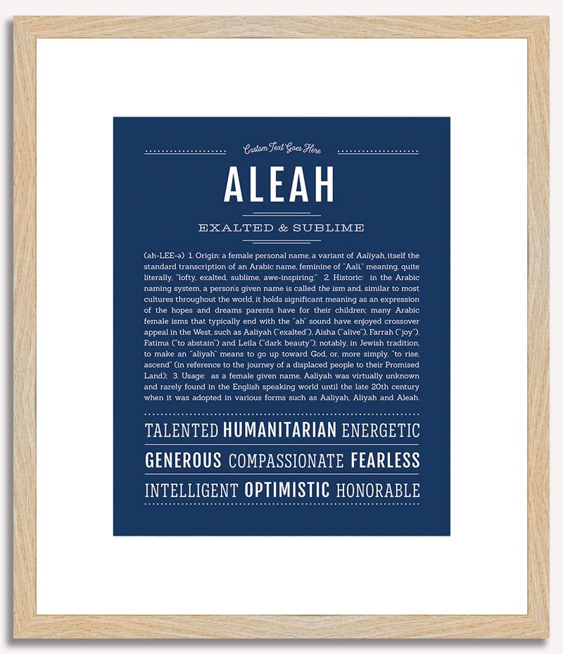 Aleah | Name Art Print