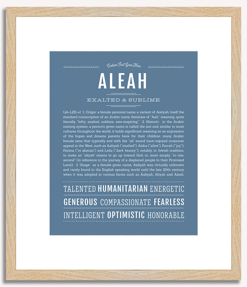 Aleah | Name Art Print