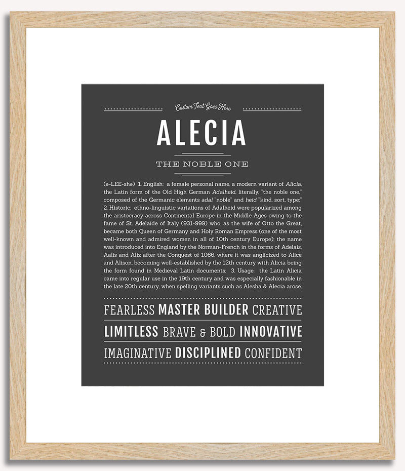 Alecia | Name Art Print