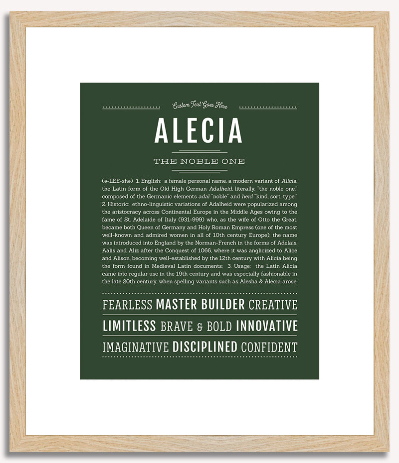 Alecia | Name Art Print