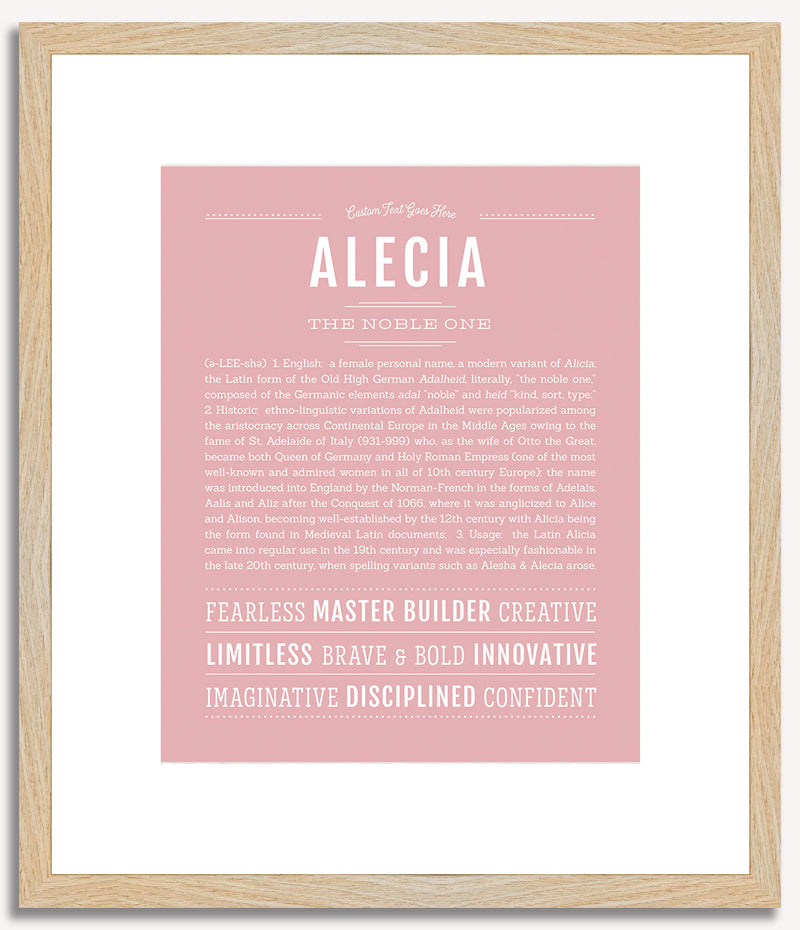 Alecia | Name Art Print