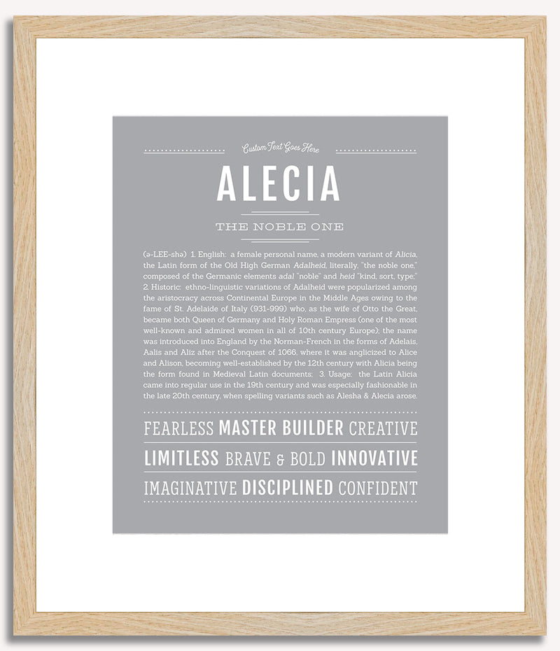 Alecia | Name Art Print