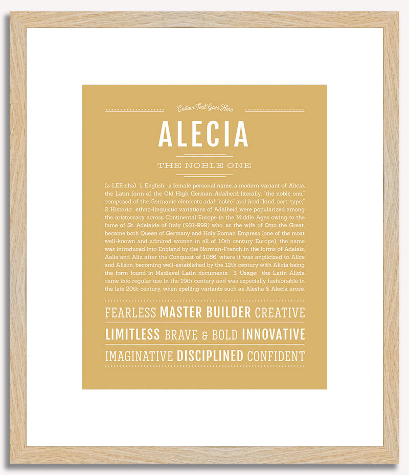 Alecia | Name Art Print