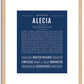 Alecia | Name Art Print