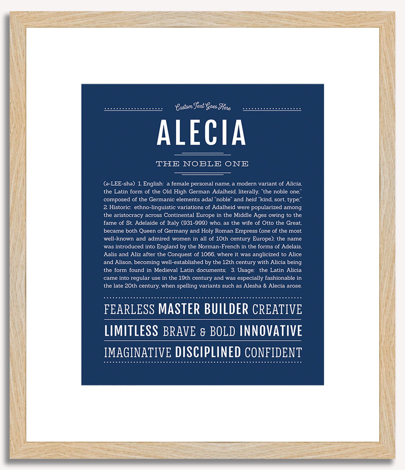 Alecia | Name Art Print