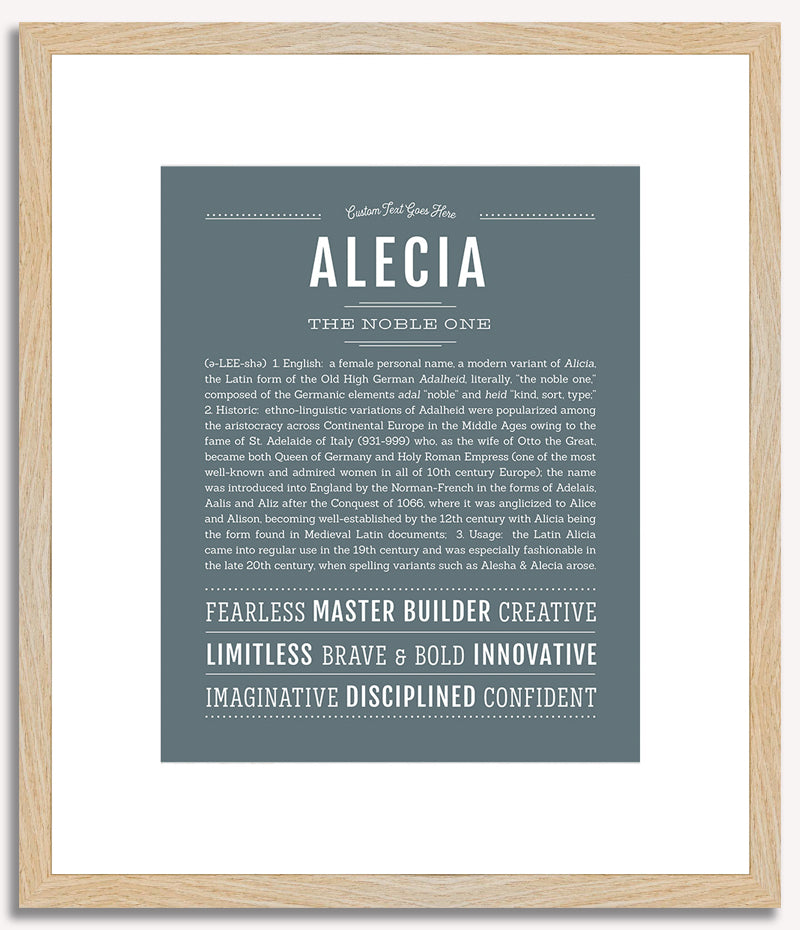 Alecia | Name Art Print