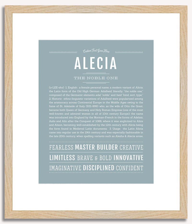 Alecia | Name Art Print