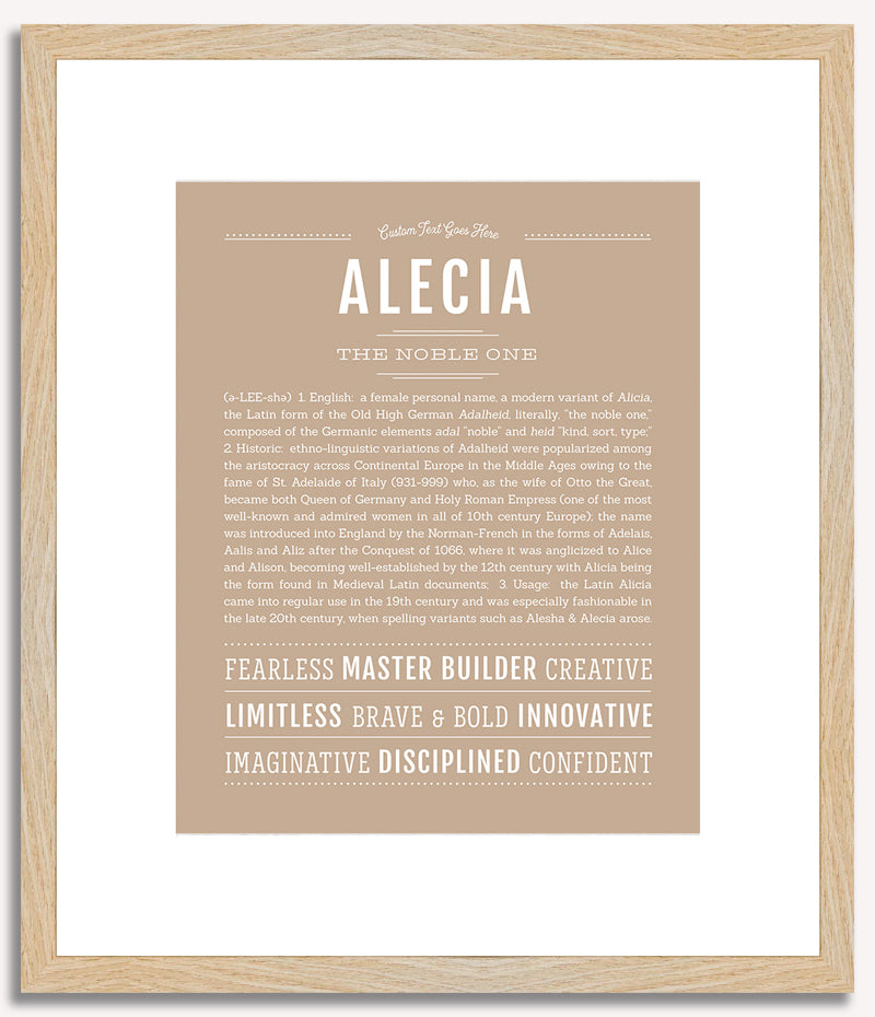 Alecia | Name Art Print