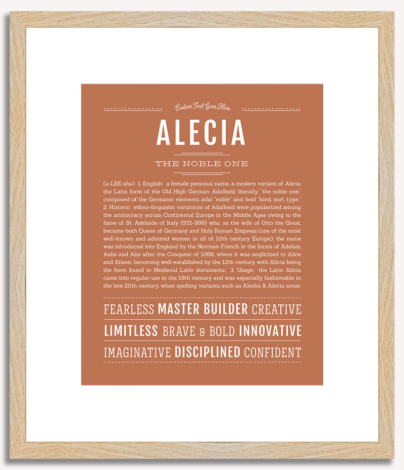 Alecia | Name Art Print