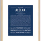 Aleena | Name Art Print