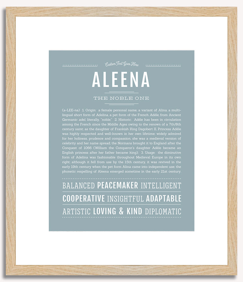 Aleena | Name Art Print