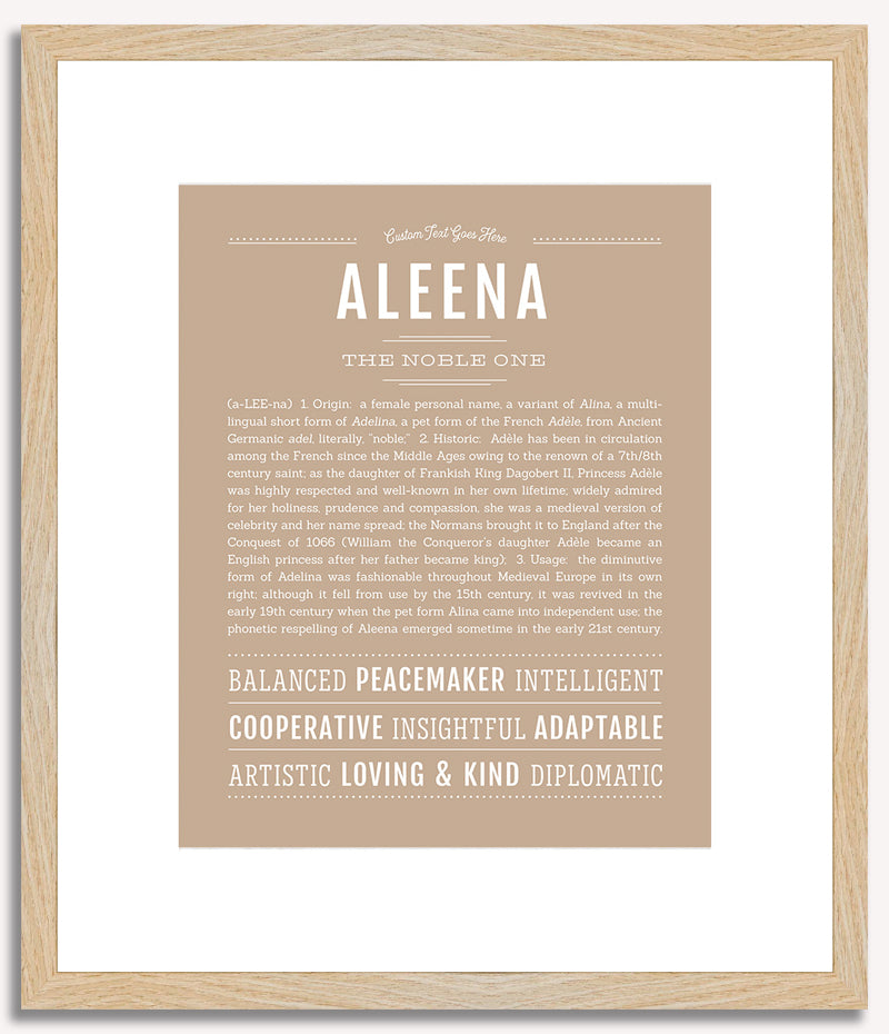 Aleena | Name Art Print