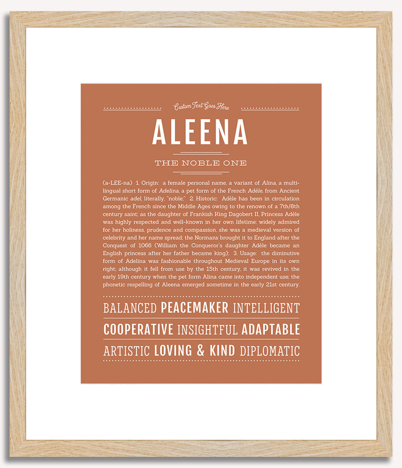 Aleena | Name Art Print