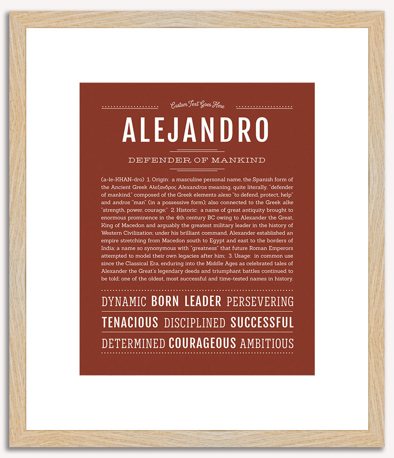 Alejandro | Name Art Print