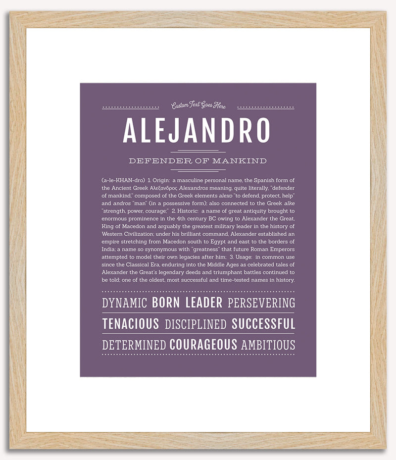 Alejandro | Name Art Print