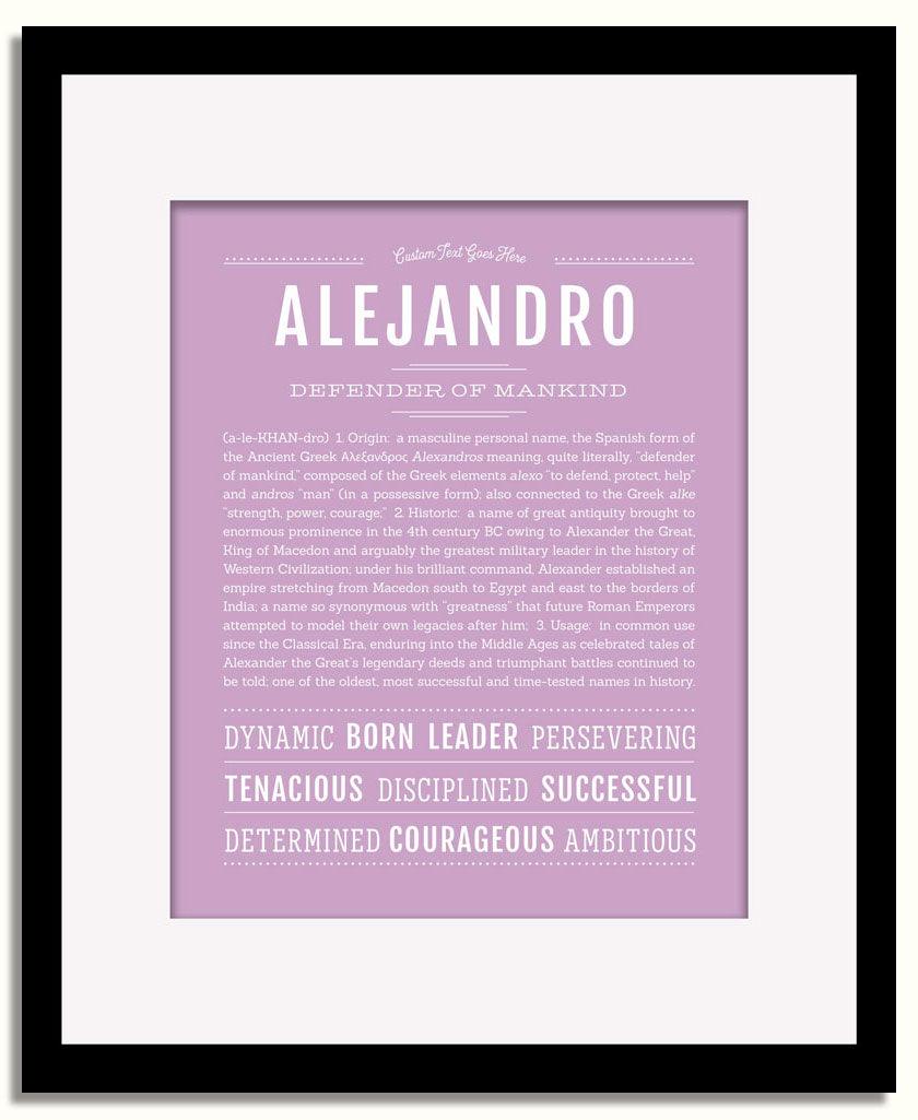 Frame Options | Lilac | Black Frame, Matted