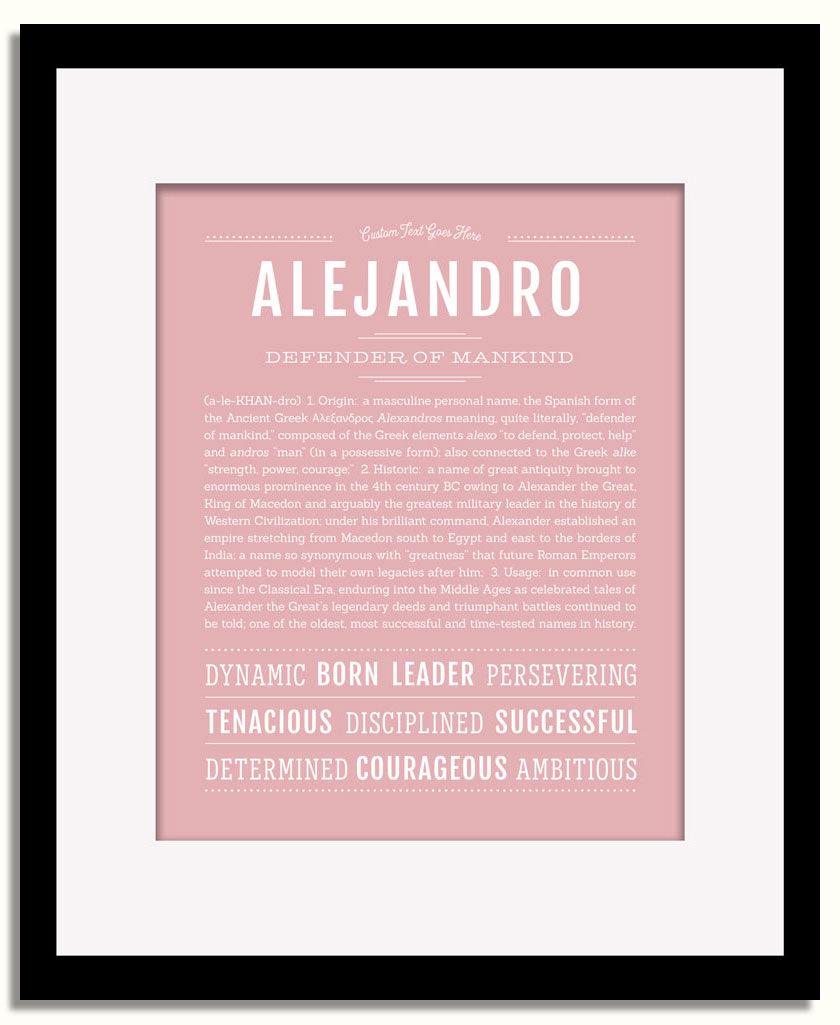 Frame Options | Dusty Rose | Black Frame, Matted