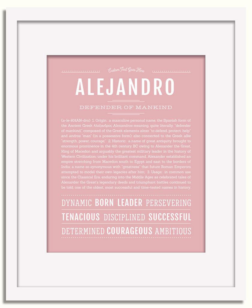 Frame Options | Dusty Rose | White Frame, Matted